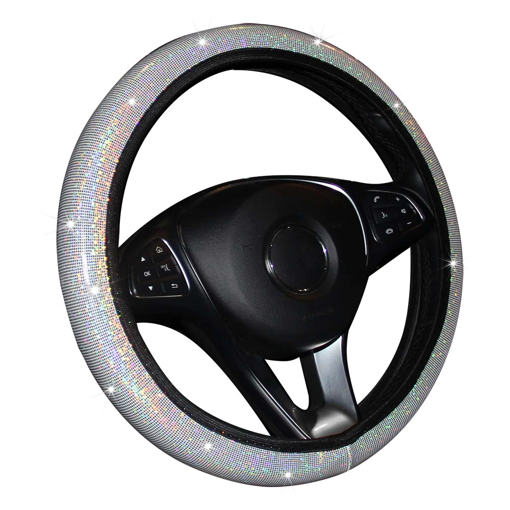 37-38cm Universal Bling Car Steering Wheel Cover Steering-wheel Protector Case For Women Girls Auto Styling Accessories
37-38cm Universal Bling Car Steering Wheel Cover Steering-wheel Protector Case For Women Girls Auto Styling Accessories