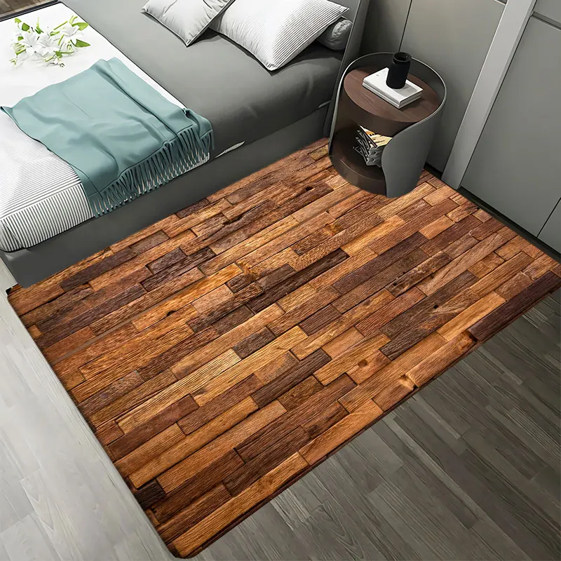 Wood Pattern Flannel Carpets for Livingroom Decoration Home Area Rugs for Bedroom Bedside Decor Modern Non-slip Floor Mat
Wood Pattern Flannel Carpets for Livingroom Decoration Home Area Rugs for Bedroom Bedside Decor Modern Non-slip Floor Mat