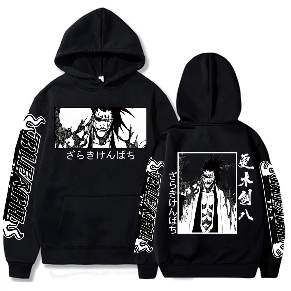 Hot Japanese Anime Bleach Hoodies Y2K Men Zaraki Kenpachi Graphic Sweatshirts plus size Funny Harajuku Cartoon Pullovers Male
Hot Japanese Anime Bleach Hoodies Y2K Men Zaraki Kenpachi Graphic Sweatshirts plus size Funny Harajuku Cartoon Pullovers Male