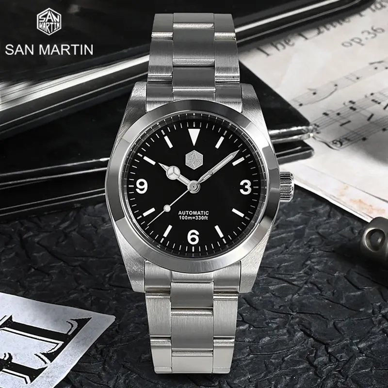 Часы San Martin Мужские автоматические механические, 36 мм, 100 м
Часы San Martin Мужские автоматические механические, 36 мм, 100 м