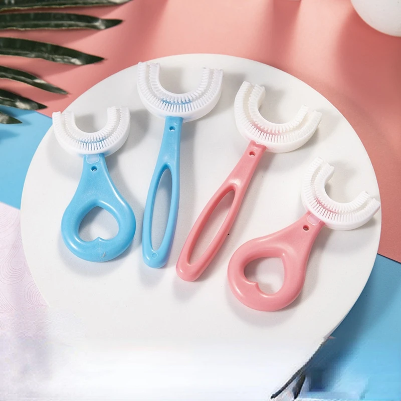 360 Degree U-shaped Baby Toothbrush Children's Toothbrush Oral Care Cleaning Brush Convenient Silicone Baby Toothbrush Oral Tool
360 Degree U-shaped Baby Toothbrush Children's Toothbrush Oral Care Cleaning Brush Convenient Silicone Baby Toothbrush Oral Tool