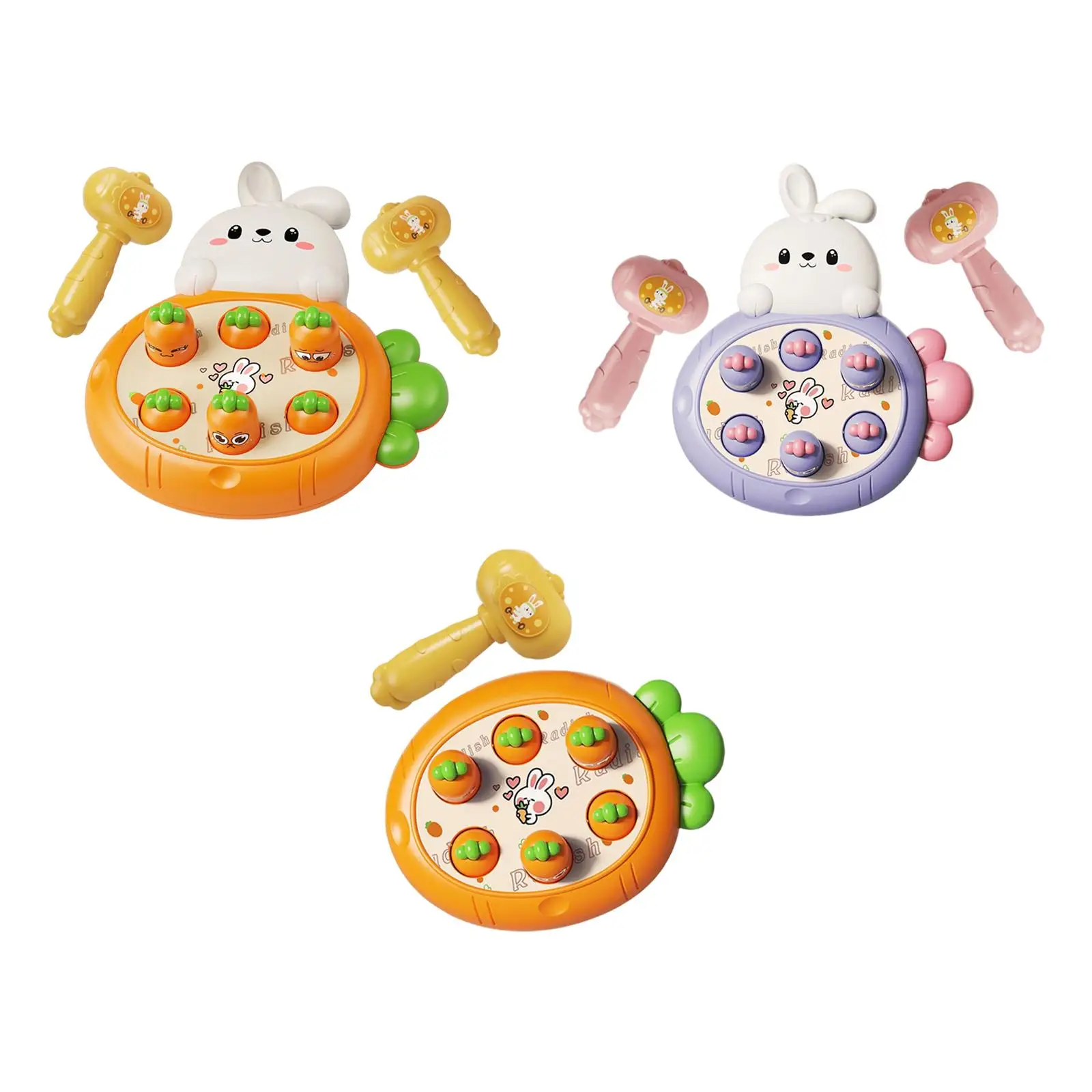 Interactive carrot Game Early Developmental Toy Montessori Cute Rabbit Hammering Pounding Toys for Pretend Play Activity
Interactive carrot Game Early Developmental Toy Montessori Cute Rabbit Hammering Pounding Toys for Pretend Play Activity