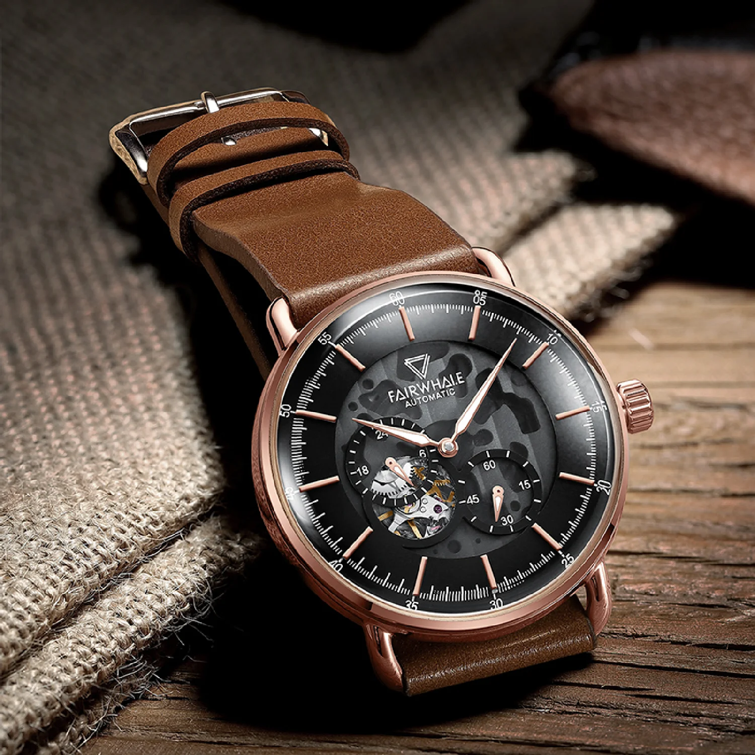 Mark Fairwhale 2022 Automatic Mechanical Watch Skeleton Round Leather Strap Waterproof Men Watch
Mark Fairwhale 2022 Automatic Mechanical Watch Skeleton Round Leather Strap Waterproof Men Watch