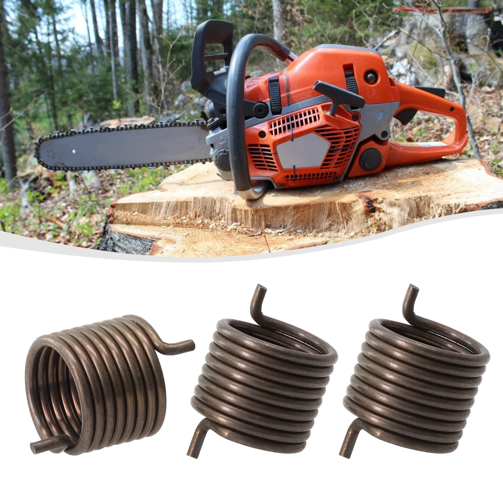3 Pcs Recoil Spring For Husqvarna 340 345 350 435 435E 445 450 450E 15812S Chainsaw Part Replacement Garden Repair Accessories
3 Pcs Recoil Spring For Husqvarna 340 345 350 435 435E 445 450 450E 15812S Chainsaw Part Replacement Garden Repair Accessories