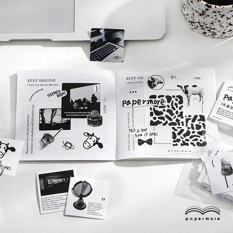 40 Sheets Black and White Photography Stickers Scrapbook Journal Travel Diary Planner Notebook Decorative Materials Supplies
40 Sheets Black and White Photography Stickers Scrapbook Journal Travel Diary Planner Notebook Decorative Materials Supplies
