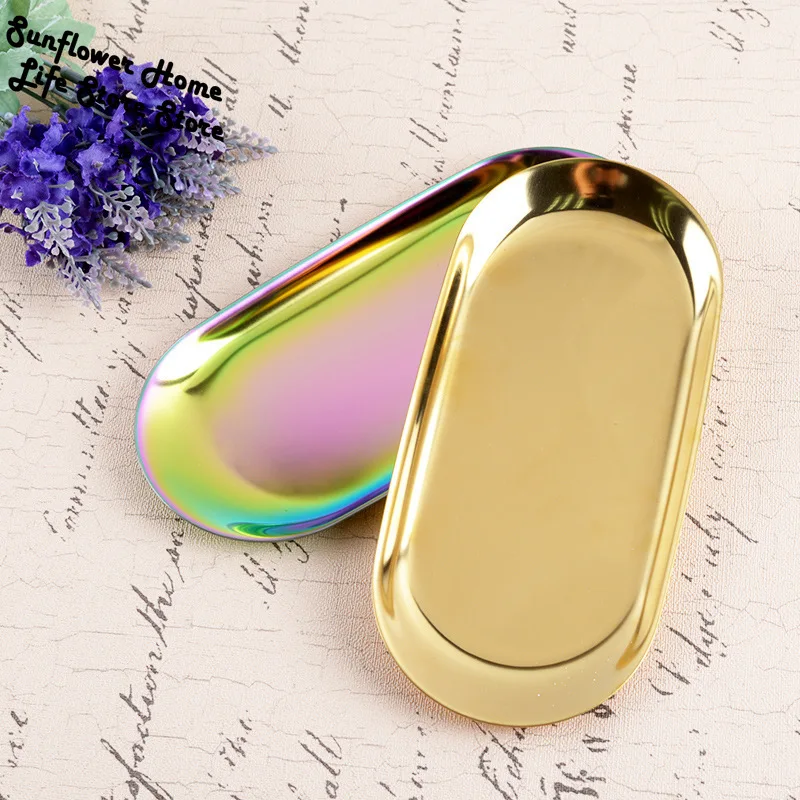 European-style Ins Golden Tray Simple Nordic Tray Jewelry Storage Tray Desktop Storage Box Stainless Steel Metal Mirror Tray
European-style Ins Golden Tray Simple Nordic Tray Jewelry Storage Tray Desktop Storage Box Stainless Steel Metal Mirror Tray