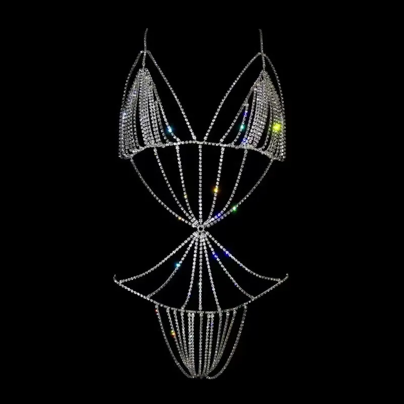 Europe and the United States exaggerated rhinestone body chain nightclub shiny accessories
Europe and the United States exaggerated rhinestone body chain nightclub shiny accessories