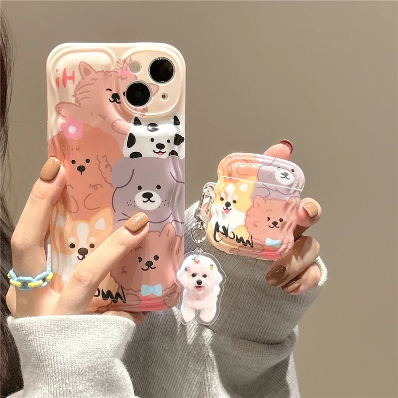 Cute puppy dog painting silicone case for airpods 3 Pro 1 2 For iphone 11 12 13 14Pro Max 13pro phone case +airpods cover
Cute puppy dog painting silicone case for airpods 3 Pro 1 2 For iphone 11 12 13 14Pro Max 13pro phone case +airpods cover