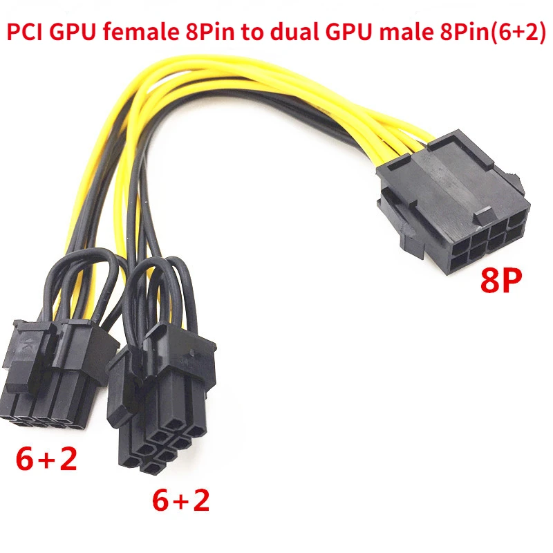Видеокарта PCI, графическая карта с 8 контактами на две видеокарты, графическая карта с 8 контактами GPU 8P мама на две 6 + 2 контакта папа, графичес...
Видеокарта PCI, графическая карта с 8 контактами на две видеокарты, графическая карта с 8 контактами GPU 8P мама на две 6 + 2 контакта папа, графичес...