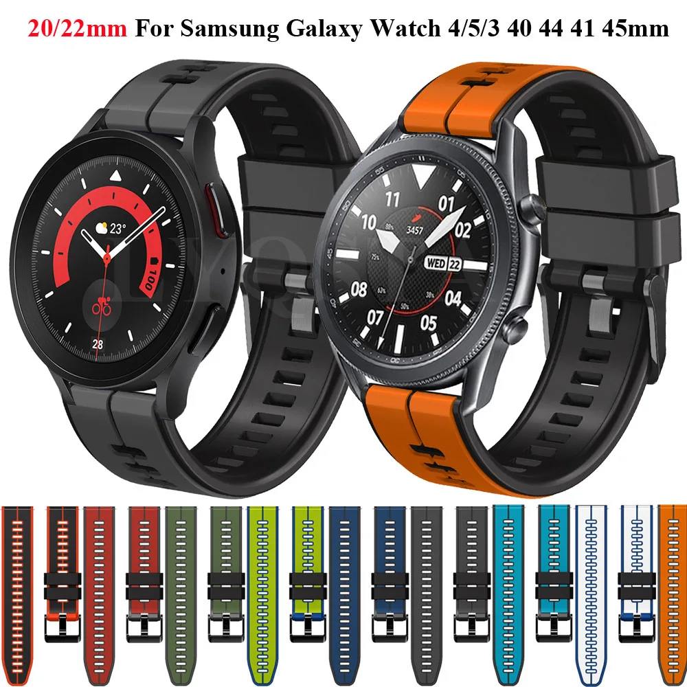 Ремешок силиконовый для Samsung Galaxy Watch 4 44 мм 40 мм 5 pro Active 2 Gear S3 S2, браслет для Galaxy Watch 3 41 42 45 мм, 20 мм 22 мм
Ремешок силиконовый для Samsung Galaxy Watch 4 44 мм 40 мм 5 pro Active 2 Gear S3 S2, браслет для Galaxy Watch 3 41 42 45 мм, 20 мм 22 мм