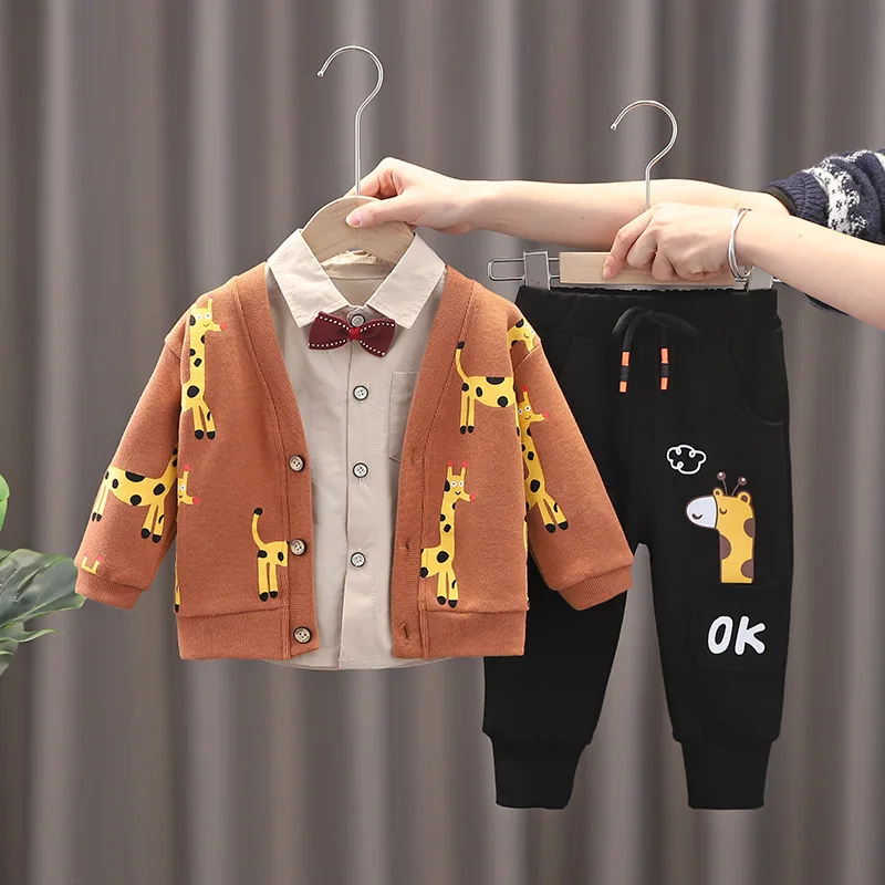 3PCS Baby Boys Clothing Set Cotton Children Outerwear Tops Pants Outfits Kids Clothing for Boys Sets Toddler Warm Costume Suit
3PCS Baby Boys Clothing Set Cotton Children Outerwear Tops Pants Outfits Kids Clothing for Boys Sets Toddler Warm Costume Suit