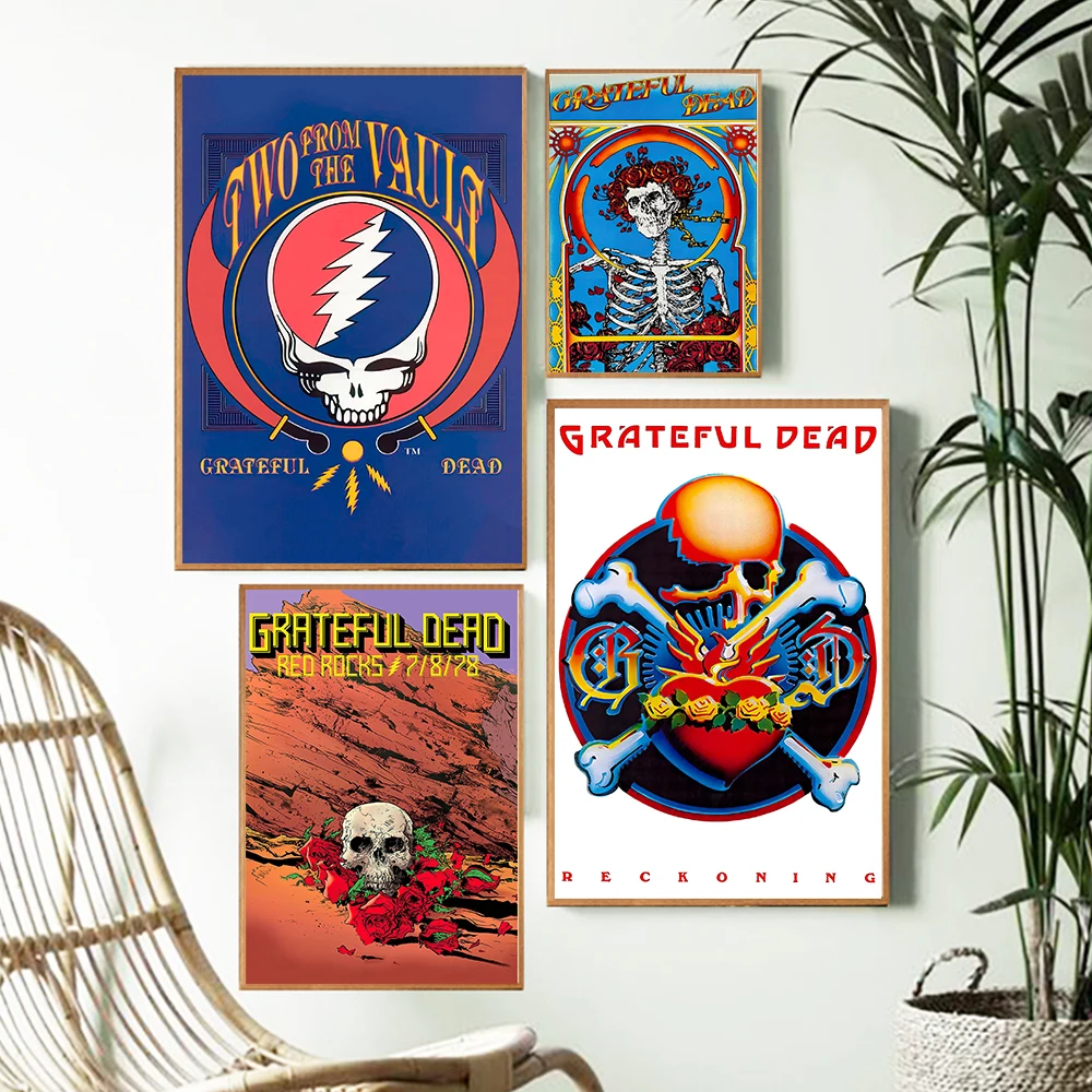 Rock Music Grateful Dead Vintage Posters Nodic Wall Art Picture Retro Canvas Painting For Living Room Home Decoration
Rock Music Grateful Dead Vintage Posters Nodic Wall Art Picture Retro Canvas Painting For Living Room Home Decoration