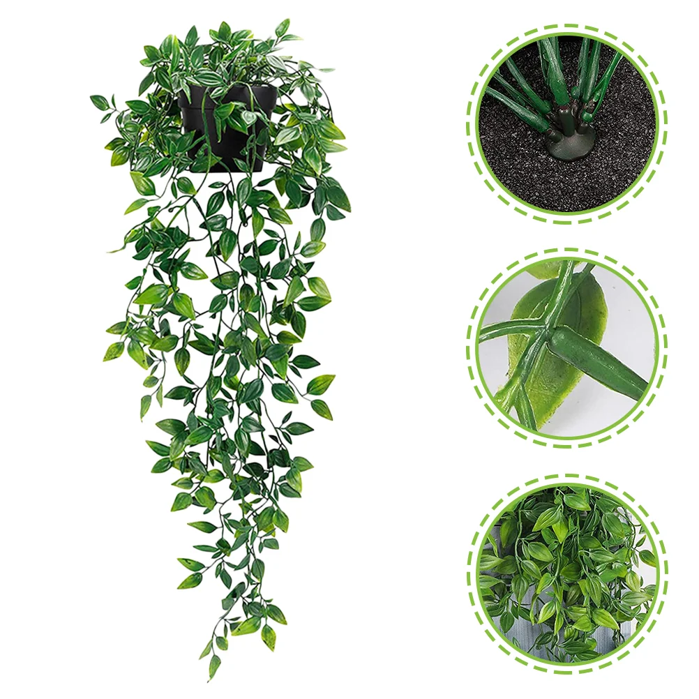 2PCS Wall Artificial Faux Hanging Vines Plants Simulation Hanging Potted Simulation Hanging Plants Faux Trailing Plants
2PCS Wall Artificial Faux Hanging Vines Plants Simulation Hanging Potted Simulation Hanging Plants Faux Trailing Plants