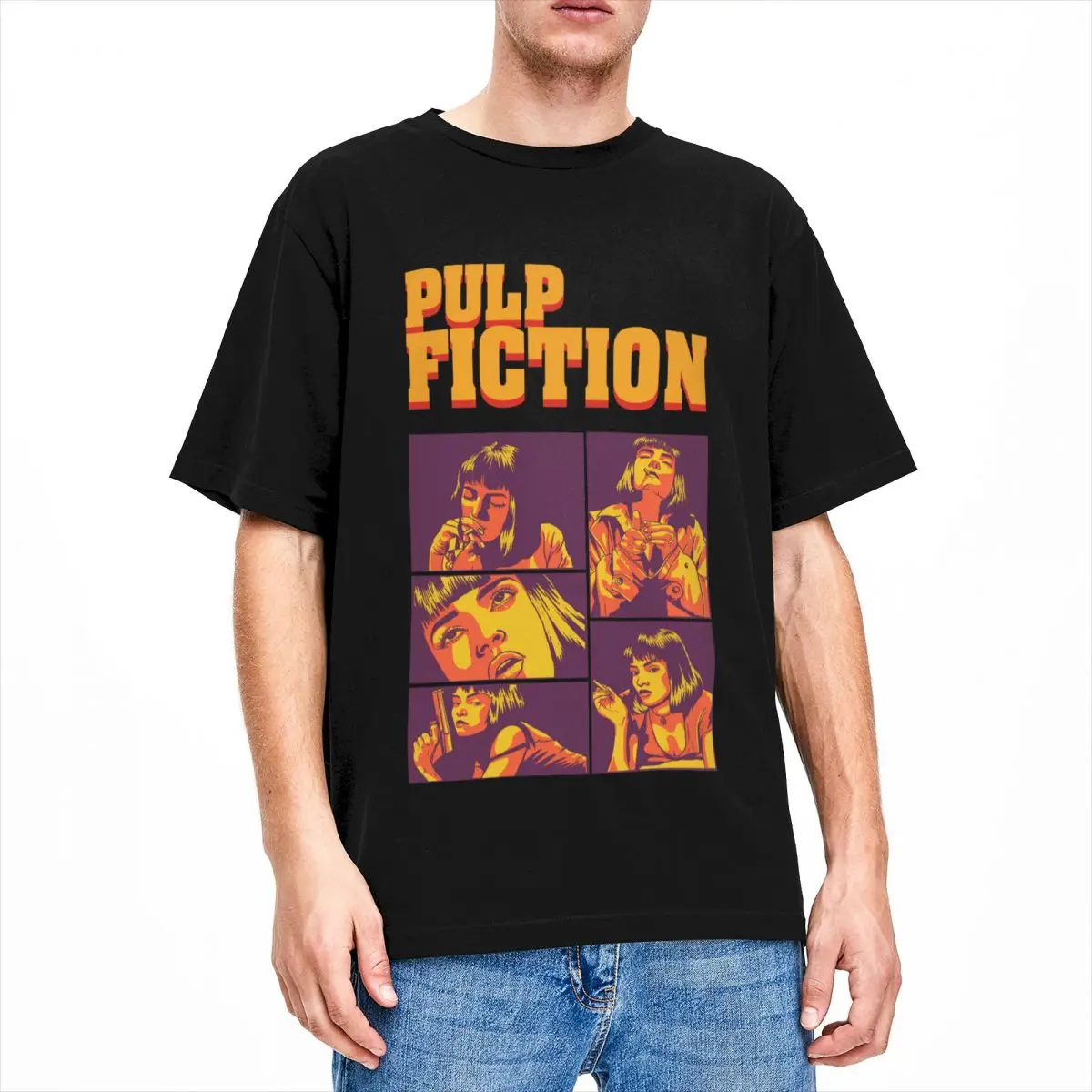 Film Pulp Fiction Mia Wallace Shirt Accessories Men Women's 100% Cotton Casual Crew Neck Tee Shirt Short Sleeve Clothes 4XL 5XL
Film Pulp Fiction Mia Wallace Shirt Accessories Men Women's 100% Cotton Casual Crew Neck Tee Shirt Short Sleeve Clothes 4XL 5XL
