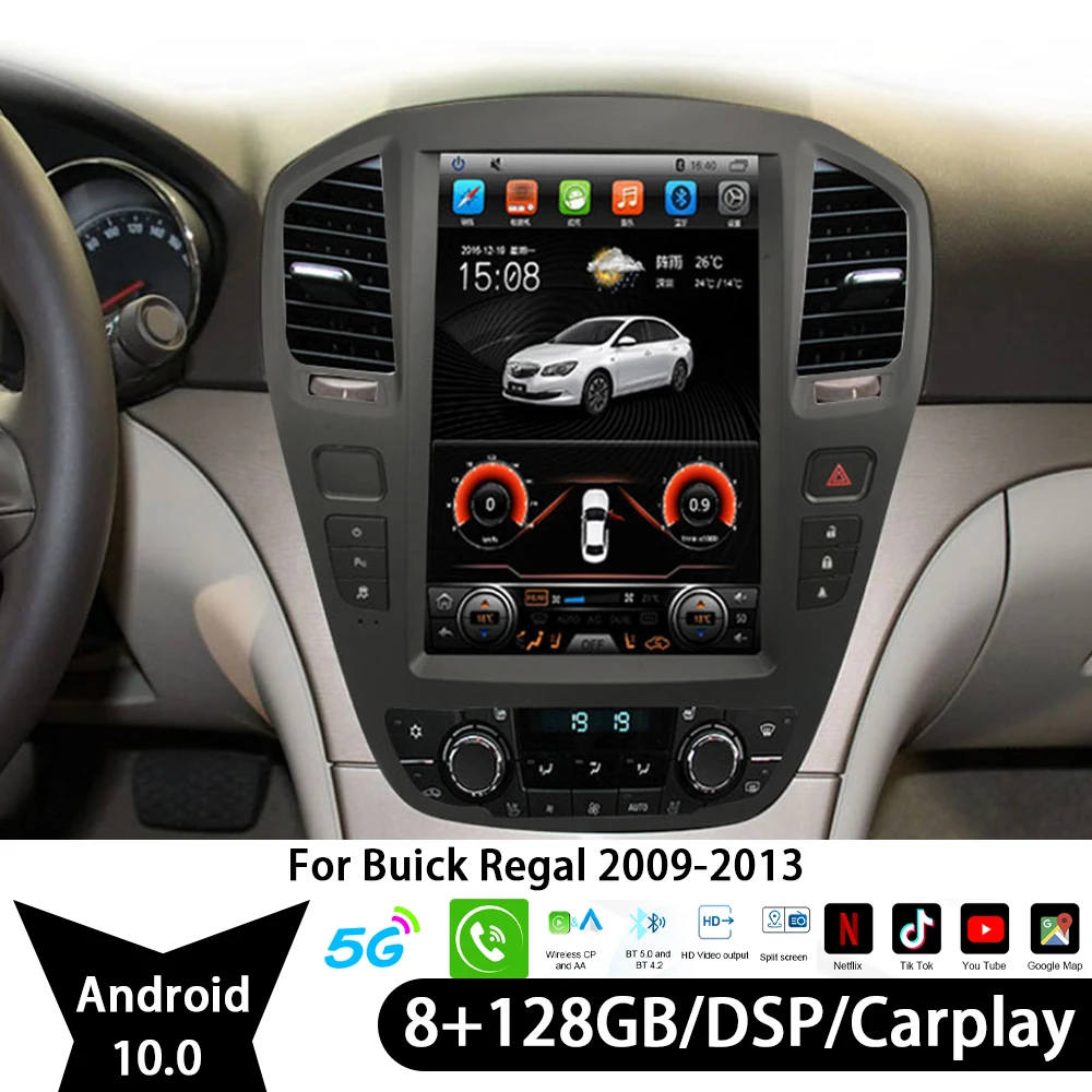 For Buick-Regal 2009 2010 2011 2012 2013 All In One Car Screen Audio Intelligent System Radio Video Players Carplay GPS Nav DVD
For Buick-Regal 2009 2010 2011 2012 2013 All In One Car Screen Audio Intelligent System Radio Video Players Carplay GPS Nav DVD