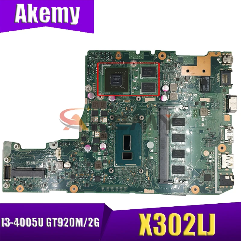 Материнская плата Akemy X302LJ для Asus X302LJ X302L, материнская плата Laotop с процессором I3-4005U GT920M/2G
Материнская плата Akemy X302LJ для Asus X302LJ X302L, материнская плата Laotop с процессором I3-4005U GT920M/2G
