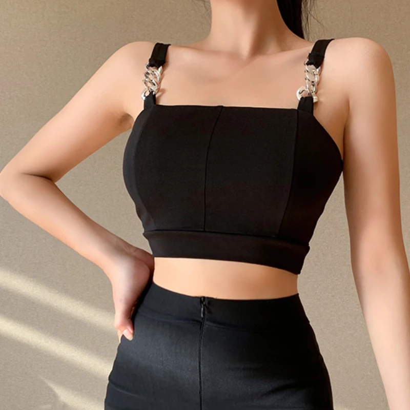 Punk Safari Chain Sexy Backless Women Summer Camis Grunge Gothic Bodycon Corset Tops Emo Streetwear Black Camisole
Punk Safari Chain Sexy Backless Women Summer Camis Grunge Gothic Bodycon Corset Tops Emo Streetwear Black Camisole