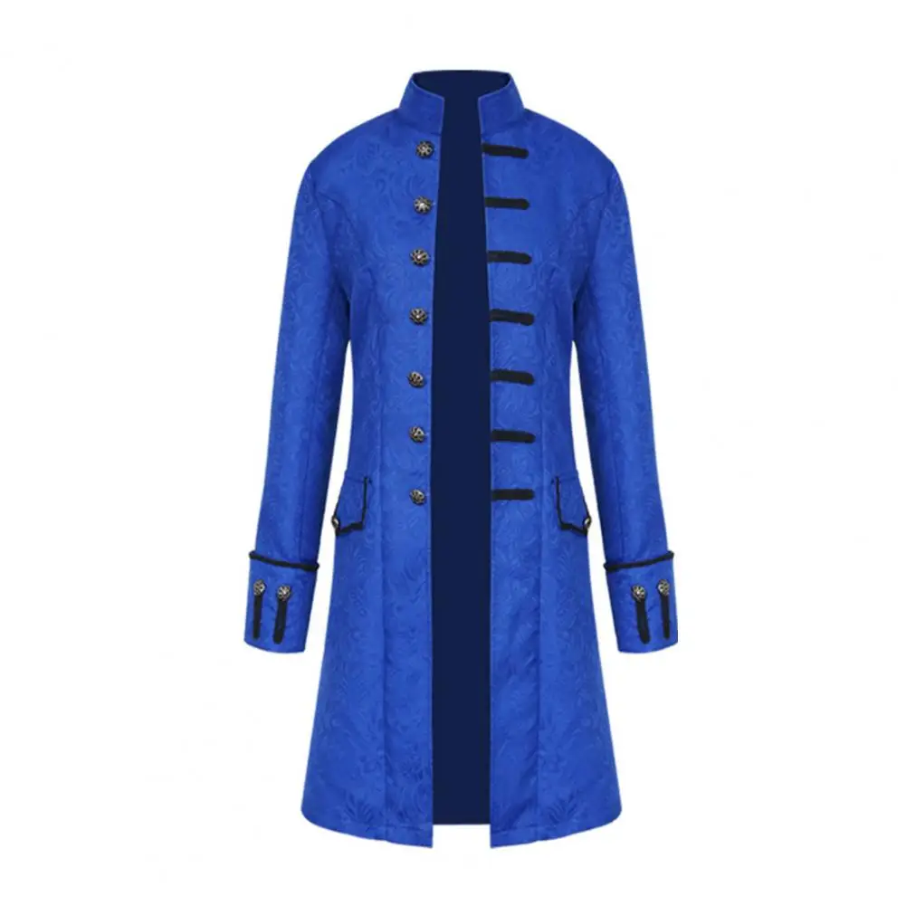 Hot!Trench Coat Jacquard Slim Buttons Autumn Stand Collar Single Breasted Outwear Medieval Renaissance Jacket Cosplay Costume
Hot!Trench Coat Jacquard Slim Buttons Autumn Stand Collar Single Breasted Outwear Medieval Renaissance Jacket Cosplay Costume