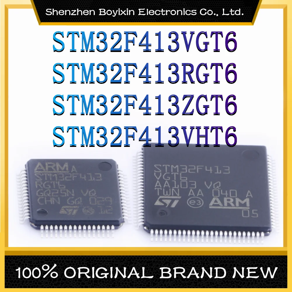 Микроконтроллер STM32F413VGT6 STM32F413RGT6 STM32F413ZGT6 STM32F413VHT6 ARM Cortex-M4 100 МГц микроконтроллер (MCU/MPU/SOC) IC chip
Микроконтроллер STM32F413VGT6 STM32F413RGT6 STM32F413ZGT6 STM32F413VHT6 ARM Cortex-M4 100 МГц микроконтроллер (MCU/MPU/SOC) IC chip
