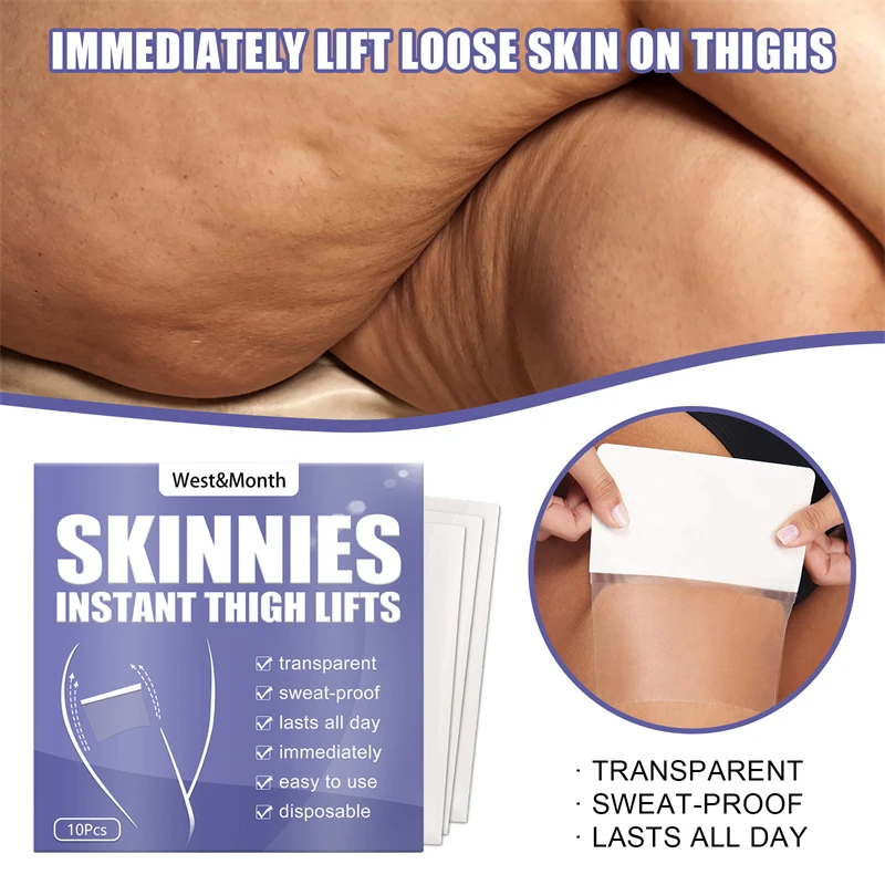 10Pcs Invisible Leg Lift Stickers Latex Free Thigh Shaping Lifting Slimming Tape Thigh Lifting Firming Anti Cellulite Patches
10Pcs Invisible Leg Lift Stickers Latex Free Thigh Shaping Lifting Slimming Tape Thigh Lifting Firming Anti Cellulite Patches