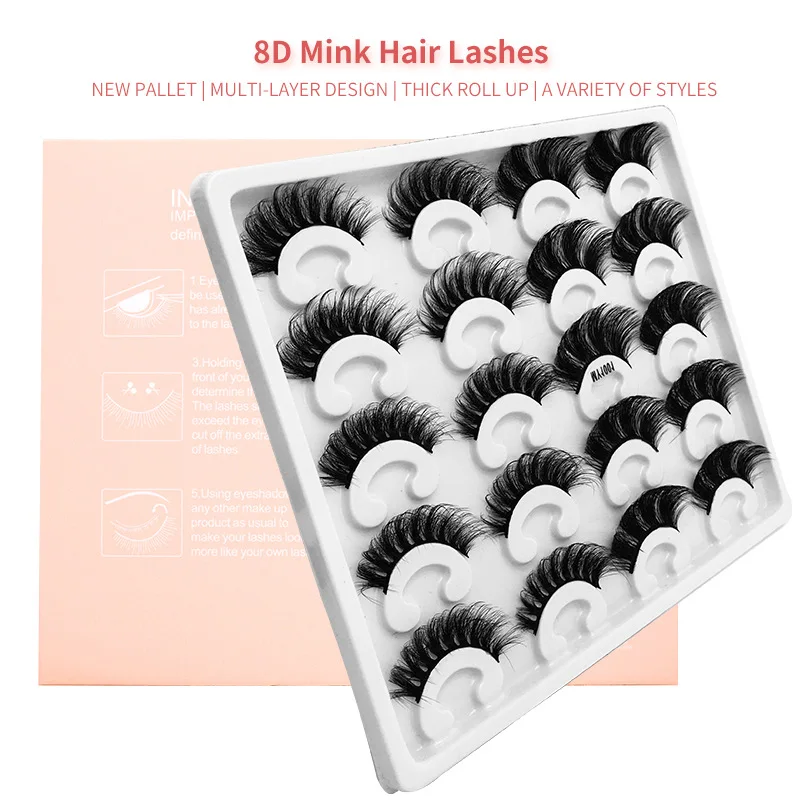 10 pairs false eyelashes set Thick curling long lashes extension supplies mink hair fluffy faux cil cosplay manga fake eyelashes
10 pairs false eyelashes set Thick curling long lashes extension supplies mink hair fluffy faux cil cosplay manga fake eyelashes