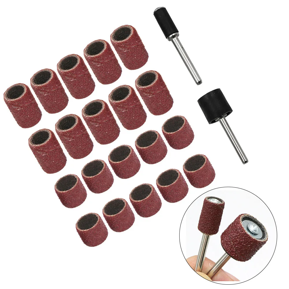 22Pcs Sanding Ring Rod Kit 8x13mm Sanding Drum Abrasive Rotary Tool Kit Sanding Drum Grinding Head For Metal Surface Cleaning
22Pcs Sanding Ring Rod Kit 8x13mm Sanding Drum Abrasive Rotary Tool Kit Sanding Drum Grinding Head For Metal Surface Cleaning
