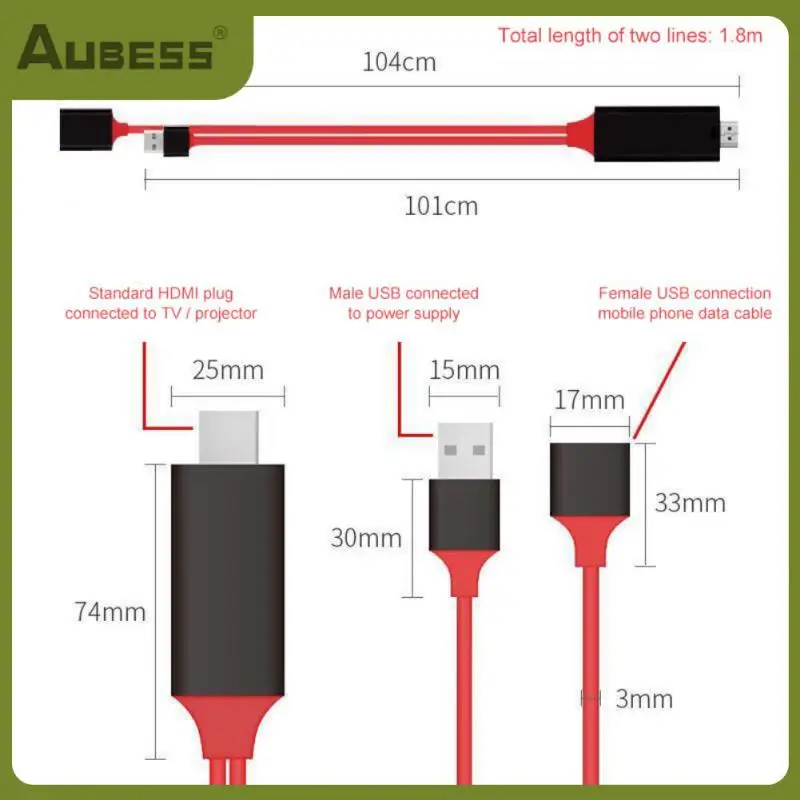 Av Hd Tv Digital Video 1080p Universal Usb To HDMI-compatible Hree-in-one Adapter Mirror Cable Smart Converter Cable Converter
Av Hd Tv Digital Video 1080p Universal Usb To HDMI-compatible Hree-in-one Adapter Mirror Cable Smart Converter Cable Converter