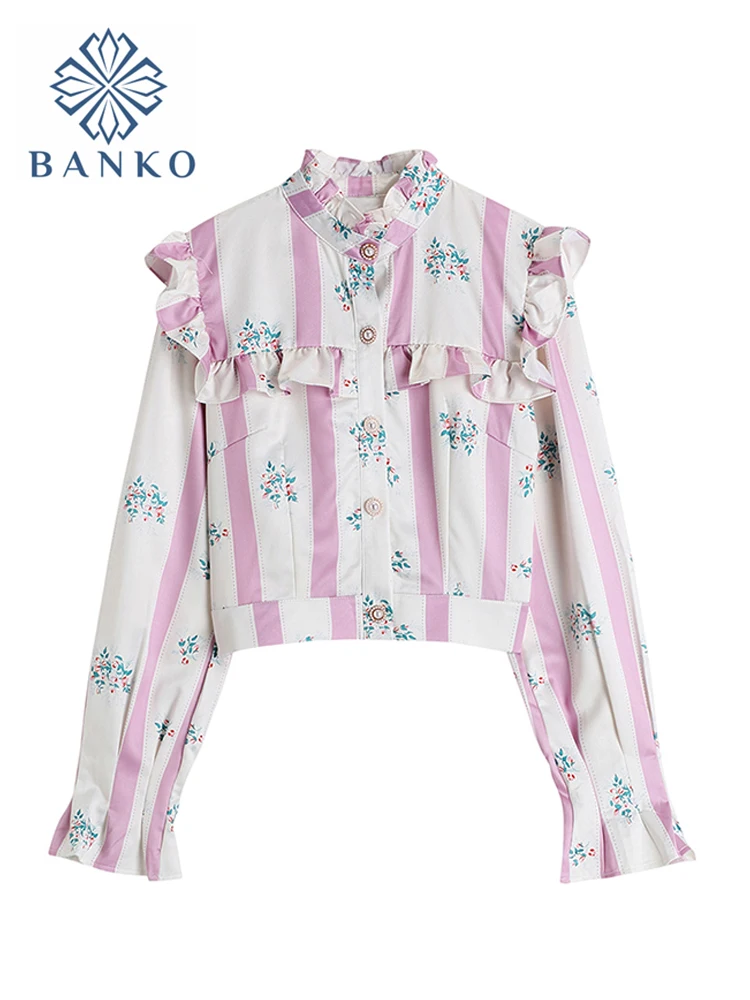 Korean Style Sweet Women's Shirts Autumn New 2021 Fashion Design Ruffle Edge Pleated Design Long Sleeve Female Blouse Crop Tops
Korean Style Sweet Women's Shirts Autumn New 2021 Fashion Design Ruffle Edge Pleated Design Long Sleeve Female Blouse Crop Tops