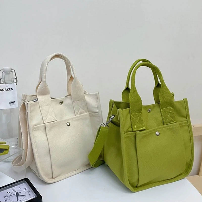 Fashion Handbag Female Canvas Casual Tote Student Shoulder Bag Solid Color Messenger Bags for Women Magnetic Buckle Crossbody
Fashion Handbag Female Canvas Casual Tote Student Shoulder Bag Solid Color Messenger Bags for Women Magnetic Buckle Crossbody