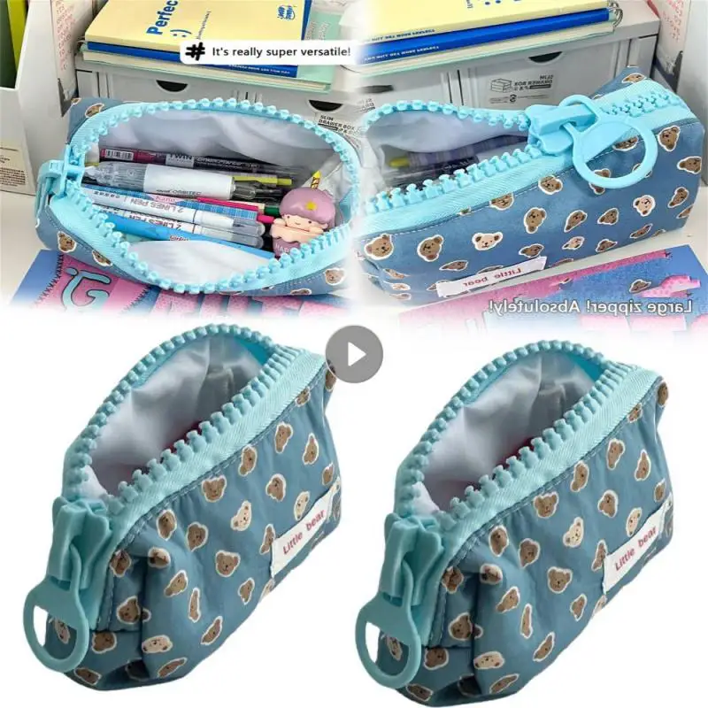 Portable Pencil Case Cartoon Bear With Pen Insert Animal Cute Pencil Bags School Student Stationery Storage Bags Storage Bags 
Portable Pencil Case Cartoon Bear With Pen Insert Animal Cute Pencil Bags School Student Stationery Storage Bags Storage Bags