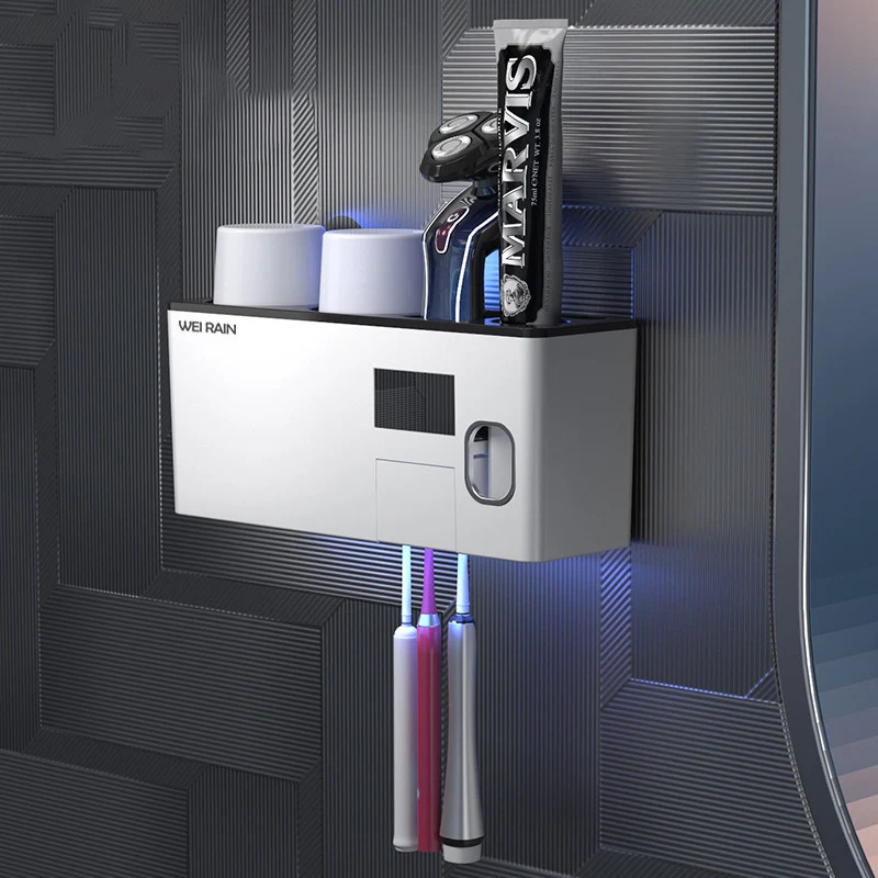 Sterilization Electric Toothbrush Holder Smart DryingPunch Toothbrush Holder Ultravioletbadezimmertoothpaste Squeezer JD50YS
Sterilization Electric Toothbrush Holder Smart DryingPunch Toothbrush Holder Ultravioletbadezimmertoothpaste Squeezer JD50YS