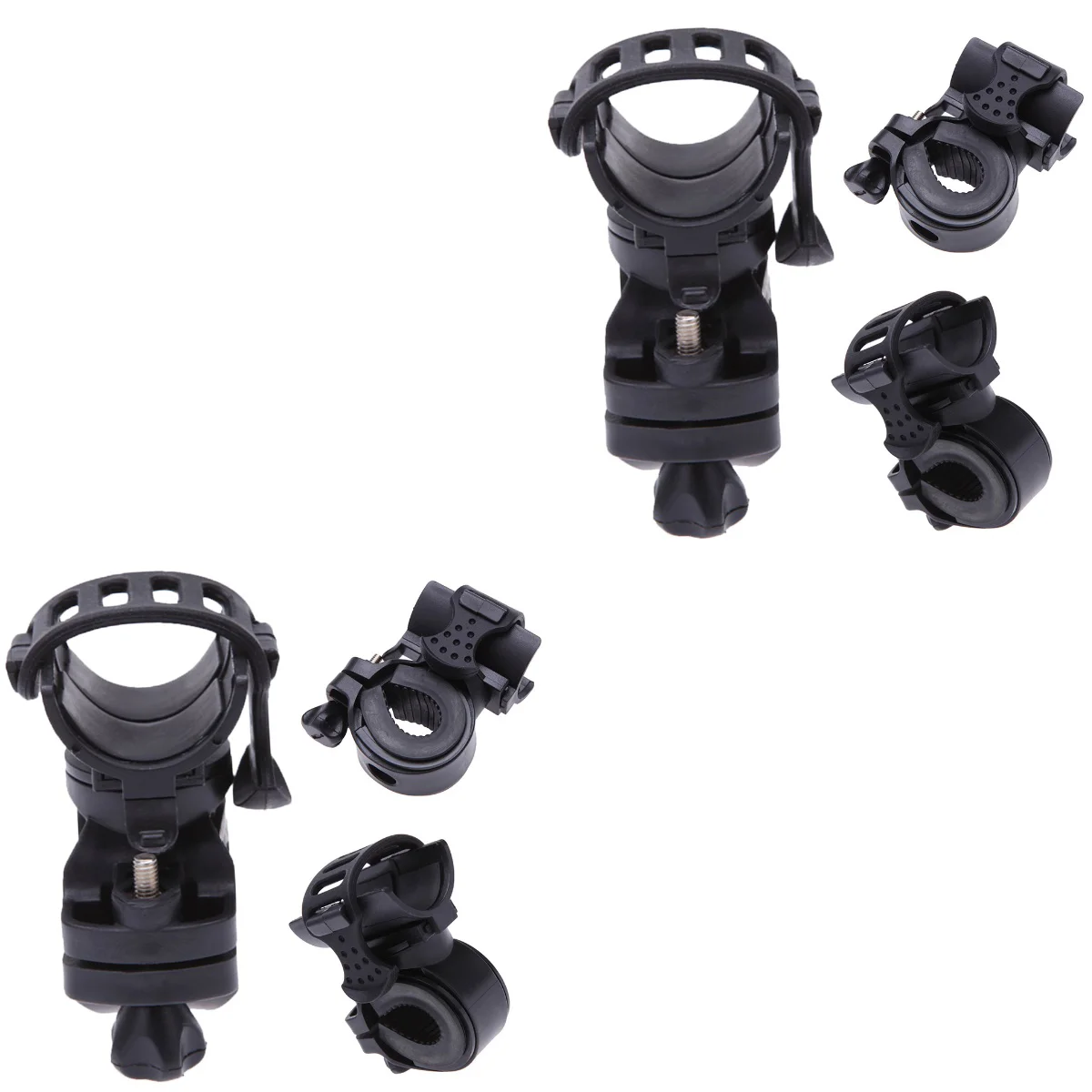 2pcs Adjustable Belt 360 Degree Rotatable Clamp Flashlight LED Torch Light Holder (Black)
2pcs Adjustable Belt 360 Degree Rotatable Clamp Flashlight LED Torch Light Holder (Black)