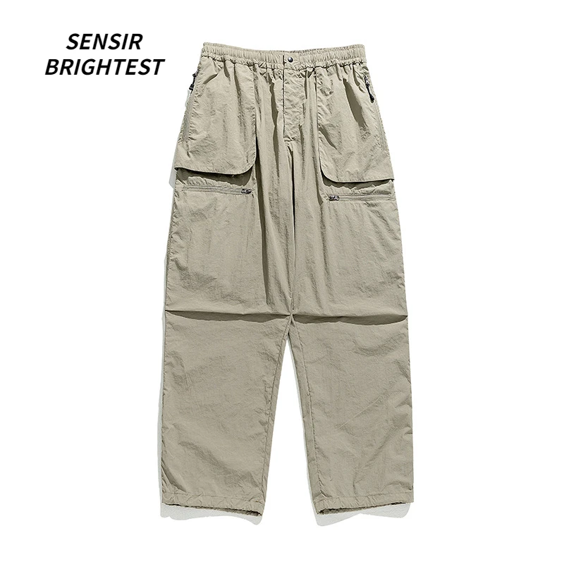 Spring Outdoor Anti-splashing Japanese Casual Pants Men's Tooling Pocket Waterproof Zipper Design Functional Wind Pants Men
Spring Outdoor Anti-splashing Japanese Casual Pants Men's Tooling Pocket Waterproof Zipper Design Functional Wind Pants Men