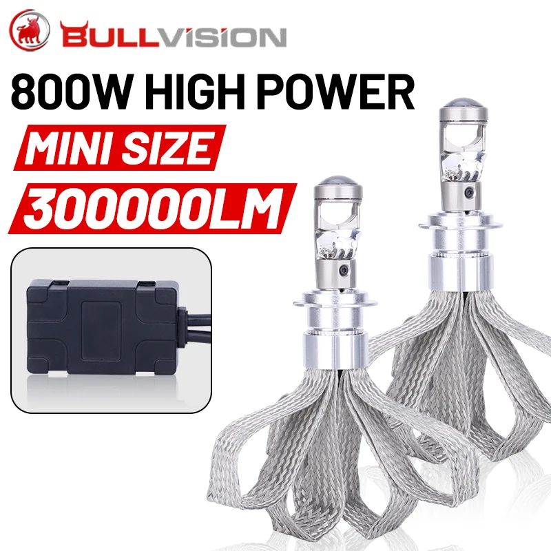 Bullvision H7 Bi LED Headlight Bulbs Canbus 300000LM 800W H4 H8 H11 HB3 9005 9006 HB4 H9 9054 CSP Fanless No Fan 6500K 12V 24V 
Bullvision H7 Bi LED Headlight Bulbs Canbus 300000LM 800W H4 H8 H11 HB3 9005 9006 HB4 H9 9054 CSP Fanless No Fan 6500K 12V 24V