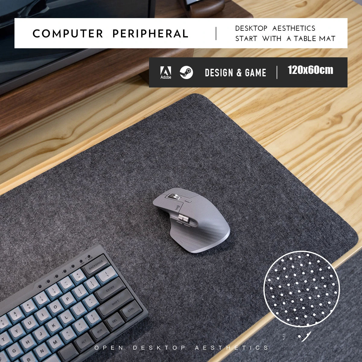 Большой коврик для мыши 120*60 см, компьютерный Настольный коврик, игровая шерстяная войлочная подкладка для клавиатуры, нескользящий Настольный коврик для ноутбука, коврик для мыши, игровые аксессуары
Большой коврик для мыши 120*60 см, компьютерный Настольный коврик, игровая шерстяная войлочная подкладка для клавиатуры, нескользящий Настольный коврик для ноутбука, коврик для мыши, игровые аксессуары