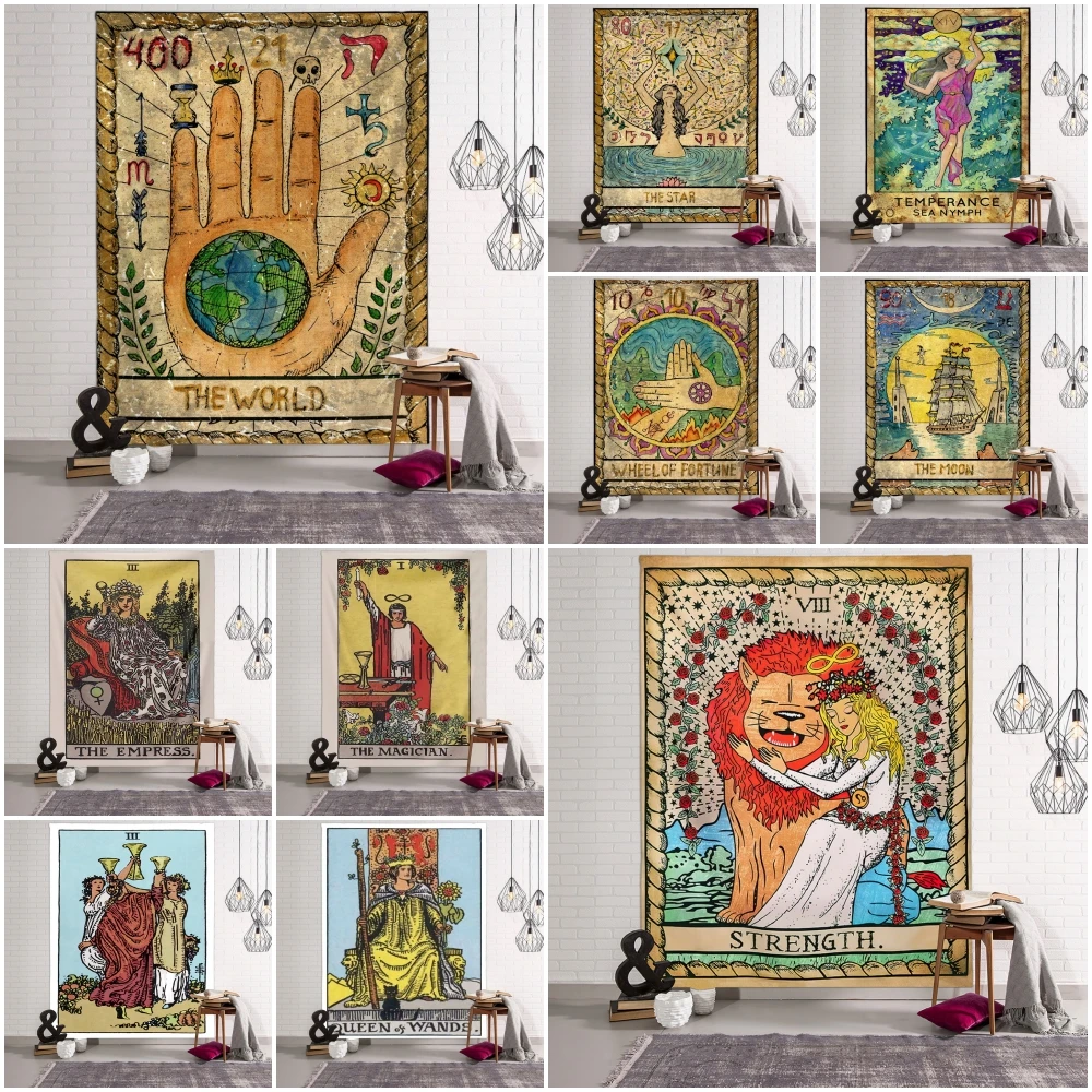 Witchcraft divination house decoration psychedelic bohemian hippie wall hanging moon tarot card wall hanging tapestry tapiz
Witchcraft divination house decoration psychedelic bohemian hippie wall hanging moon tarot card wall hanging tapestry tapiz