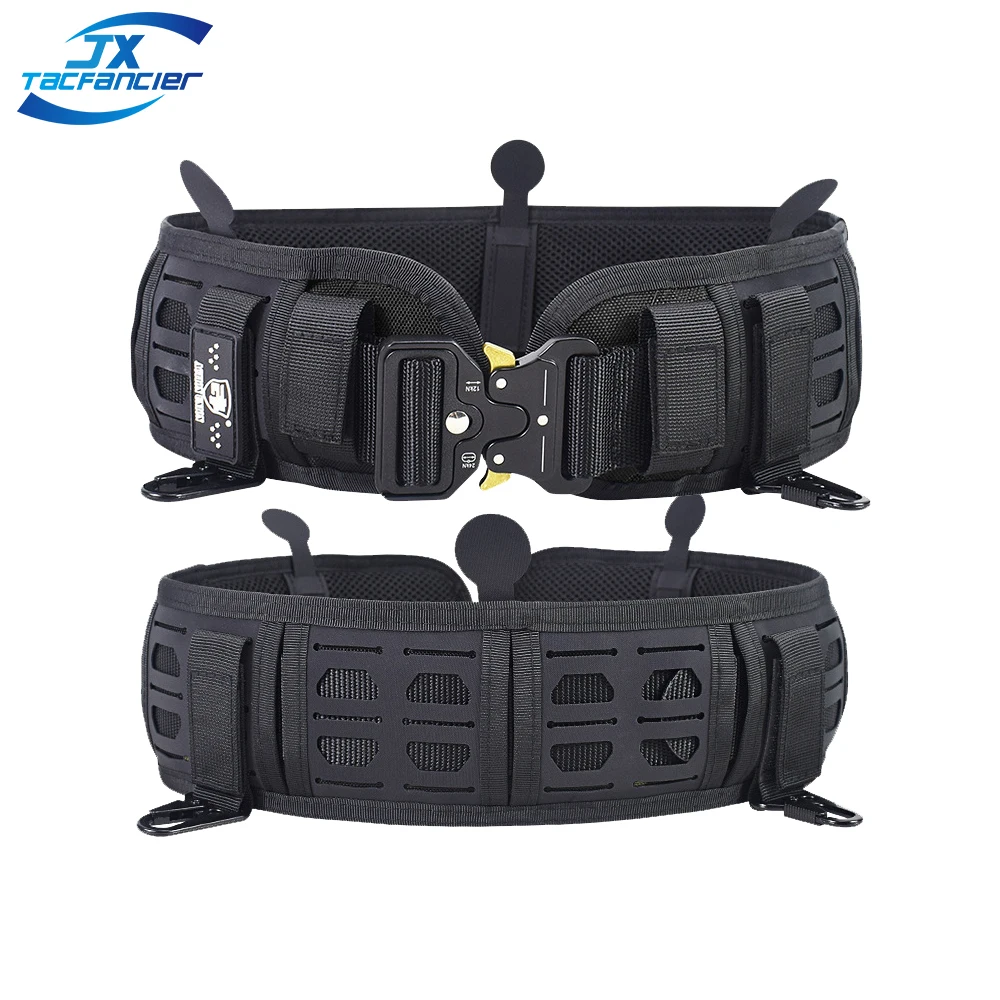 Тактический боевой ремень, металлический крючок для столкновения, лазерная резка, нейлоновая подушка EVA, Мягкий ремень на талию, аксессуары для охоты
Тактический боевой ремень, металлический крючок для столкновения, лазерная резка, нейлоновая подушка EVA, Мягкий ремень на талию, аксессуары для охоты