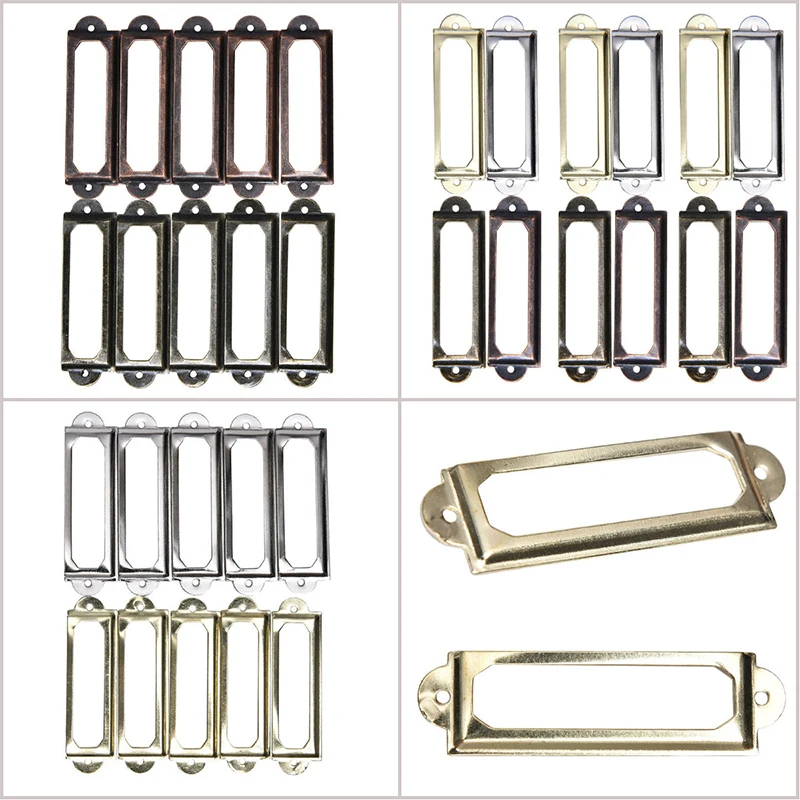 10pcs/Set Antique Brass Golden Metal Label Pull Frame Handle File Name Card Holder For Furniture Cabinet Drawer Box Case Bin
10pcs/Set Antique Brass Golden Metal Label Pull Frame Handle File Name Card Holder For Furniture Cabinet Drawer Box Case Bin