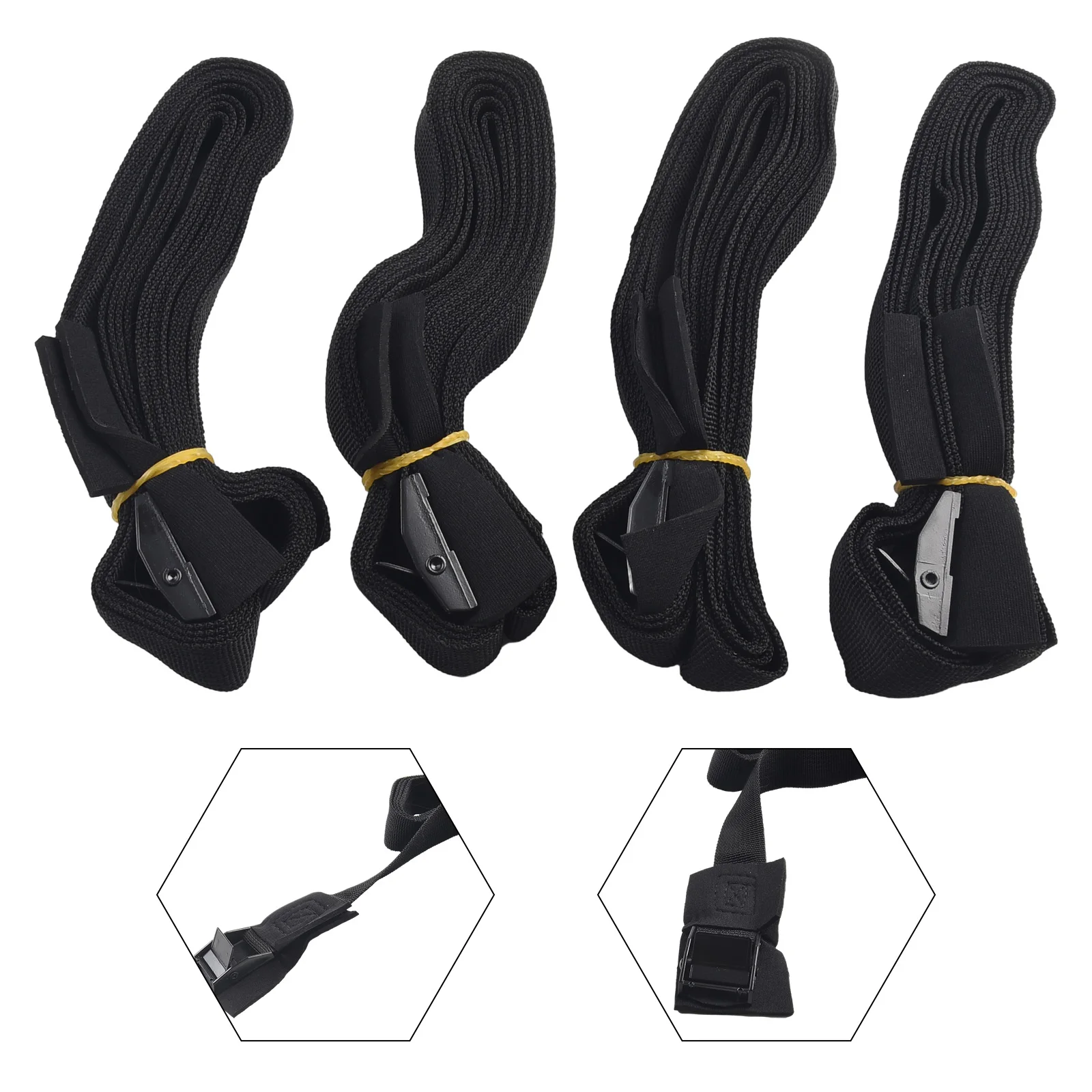 New 4PCS Luggage Buckle Car Roof Rack Surfboard Lashing Straps 250 Kg 300x2.5cm 9.8ft Bicycle Black Board Cam Kayak
New 4PCS Luggage Buckle Car Roof Rack Surfboard Lashing Straps 250 Kg 300x2.5cm 9.8ft Bicycle Black Board Cam Kayak