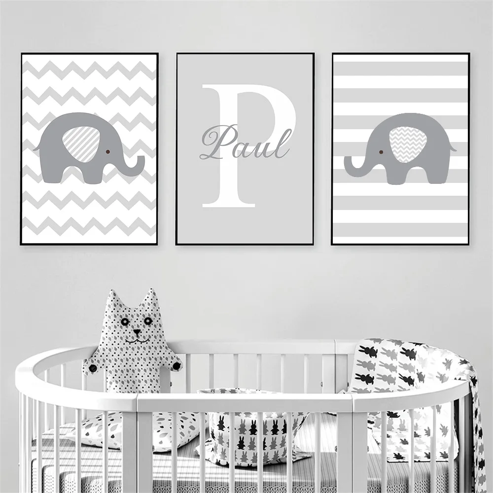 Child Prints Boy Custom Name Poster Nursery Wall Art Print Elephant Canvas Painting Nordic Wall Pictures Baby Kids Room Decor
Child Prints Boy Custom Name Poster Nursery Wall Art Print Elephant Canvas Painting Nordic Wall Pictures Baby Kids Room Decor
