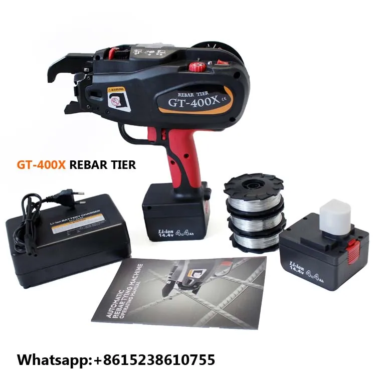 CE Certificate Gleery WL-400B Automatic rebar binding machine parts 0.8mm wire coils battery and charger
CE Certificate Gleery WL-400B Automatic rebar binding machine parts 0.8mm wire coils battery and charger