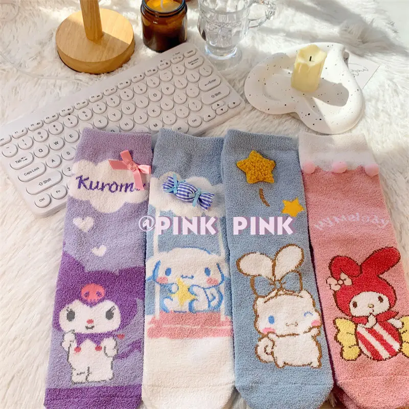 Kawaii Sanrio Anime Kuromi Cinnamoroll Lovely Anti Odor Cotton Socks Cute Cartoon Girly Heart Home Floor Socks Couple Gifts
Kawaii Sanrio Anime Kuromi Cinnamoroll Lovely Anti Odor Cotton Socks Cute Cartoon Girly Heart Home Floor Socks Couple Gifts