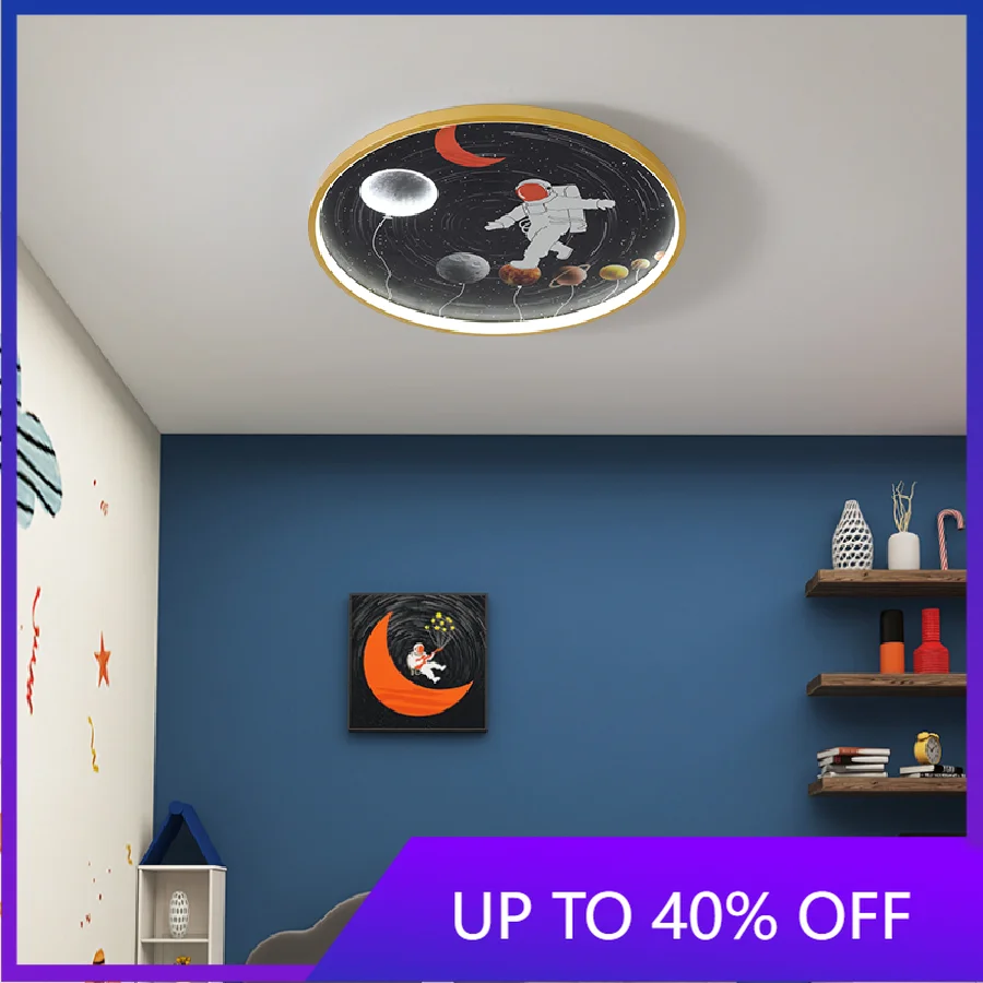 Светодиодная потолочная лампа, современный минималистичный светильник для спальни, креативный мультяшный рисунок астронавта, комнатное о... 
Светодиодная потолочная лампа, современный минималистичный светильник для спальни, креативный мультяшный рисунок астронавта, комнатное о...