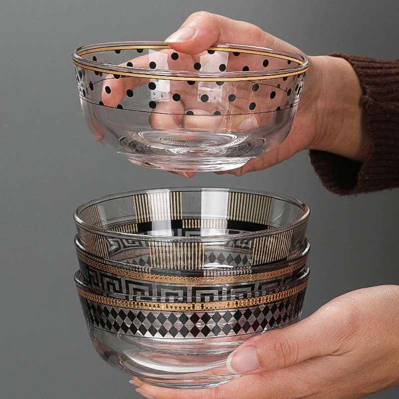European-style Glass Phnom Penh Rice Dishes Light Luxury High Borosilicate Household Salad Noodles Bowl Microwave Tableware
European-style Glass Phnom Penh Rice Dishes Light Luxury High Borosilicate Household Salad Noodles Bowl Microwave Tableware