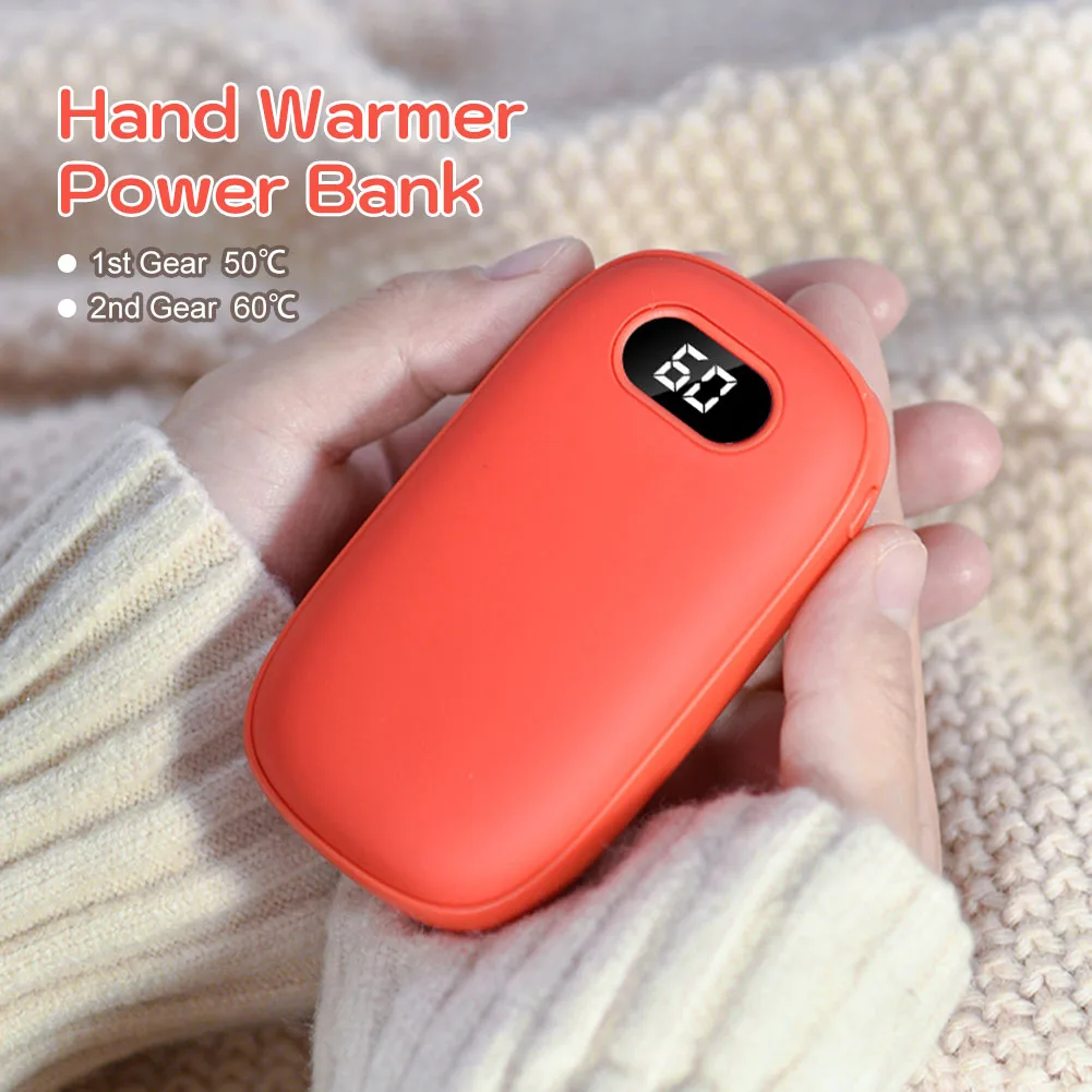 Portable Hand Warmer Power Bank USB Rechargeable Electric Heating Treasure 2 Temp Levels Hand Warmers With Digital Display
Portable Hand Warmer Power Bank USB Rechargeable Electric Heating Treasure 2 Temp Levels Hand Warmers With Digital Display