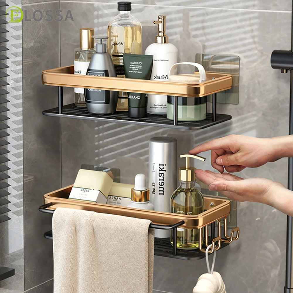 2PCS Punch-free Bathroom Shelf Shelves Shampoo Shower Storage Rack Kitchen Holder Toilet Kitchen Organizer Bathroom Accessories
2PCS Punch-free Bathroom Shelf Shelves Shampoo Shower Storage Rack Kitchen Holder Toilet Kitchen Organizer Bathroom Accessories