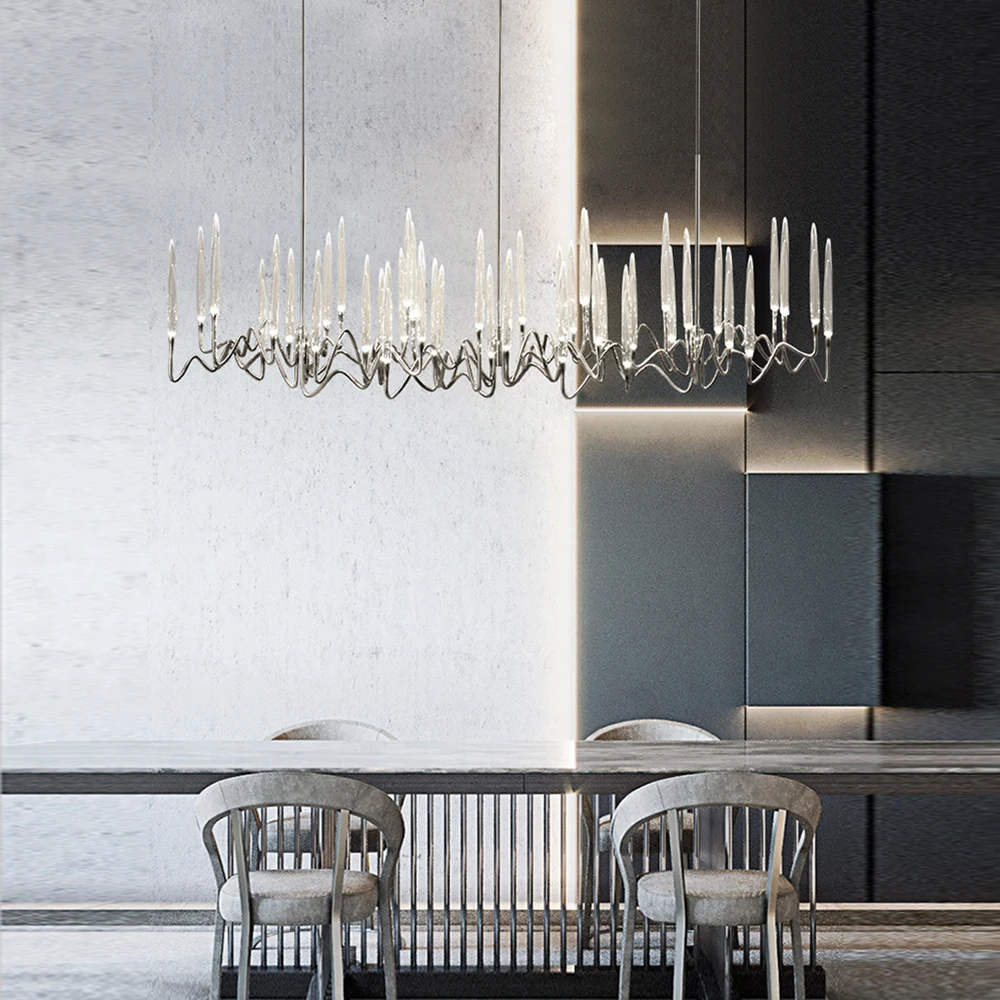 Chandelier Modern Large LED Luxury Crystal Hanging Pendant Lights Lustre for Living Room Decorative Suspend Lighting Fixture
Chandelier Modern Large LED Luxury Crystal Hanging Pendant Lights Lustre for Living Room Decorative Suspend Lighting Fixture