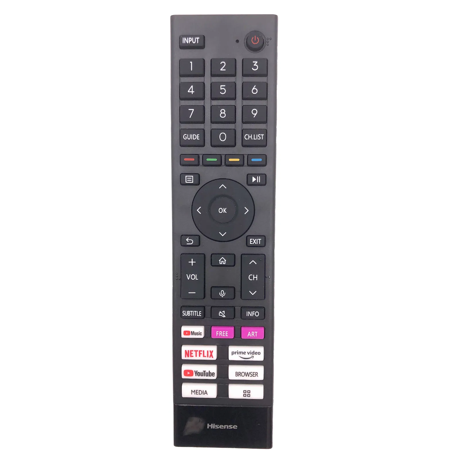 Бывший в употреблении пульт дистанционного управления с Bluetooth для Hisense 4K UHD Smart Android TV
Бывший в употреблении пульт дистанционного управления с Bluetooth для Hisense 4K UHD Smart Android TV