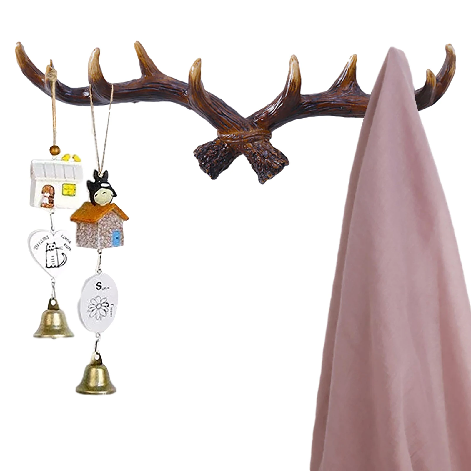 Vintage Resin Deer Antler Decor Animal Deer Horn Wall Hanging Coat Rack Key Hook Clothes Hanger Home Wall Hanging Decoration
Vintage Resin Deer Antler Decor Animal Deer Horn Wall Hanging Coat Rack Key Hook Clothes Hanger Home Wall Hanging Decoration