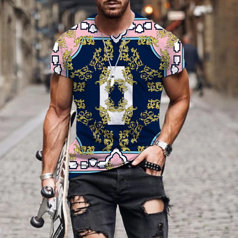 2022 Men's Summer 3D Printed High end retro style T-Shirt Hip-Hop Oversized T-Shir Style Fashion O-Neck Casual Short Sleeve Tops
2022 Men's Summer 3D Printed High end retro style T-Shirt Hip-Hop Oversized T-Shir Style Fashion O-Neck Casual Short Sleeve Tops